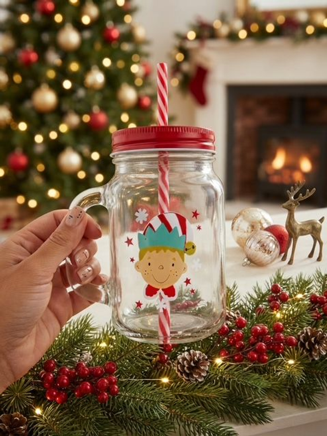 Christmas Glass Mugs