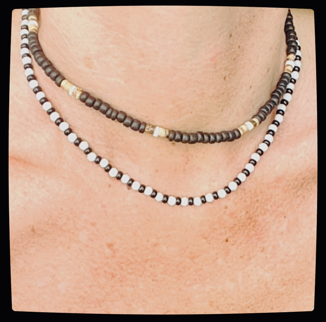 Collier Doudou en Perles de Coco et Nacre