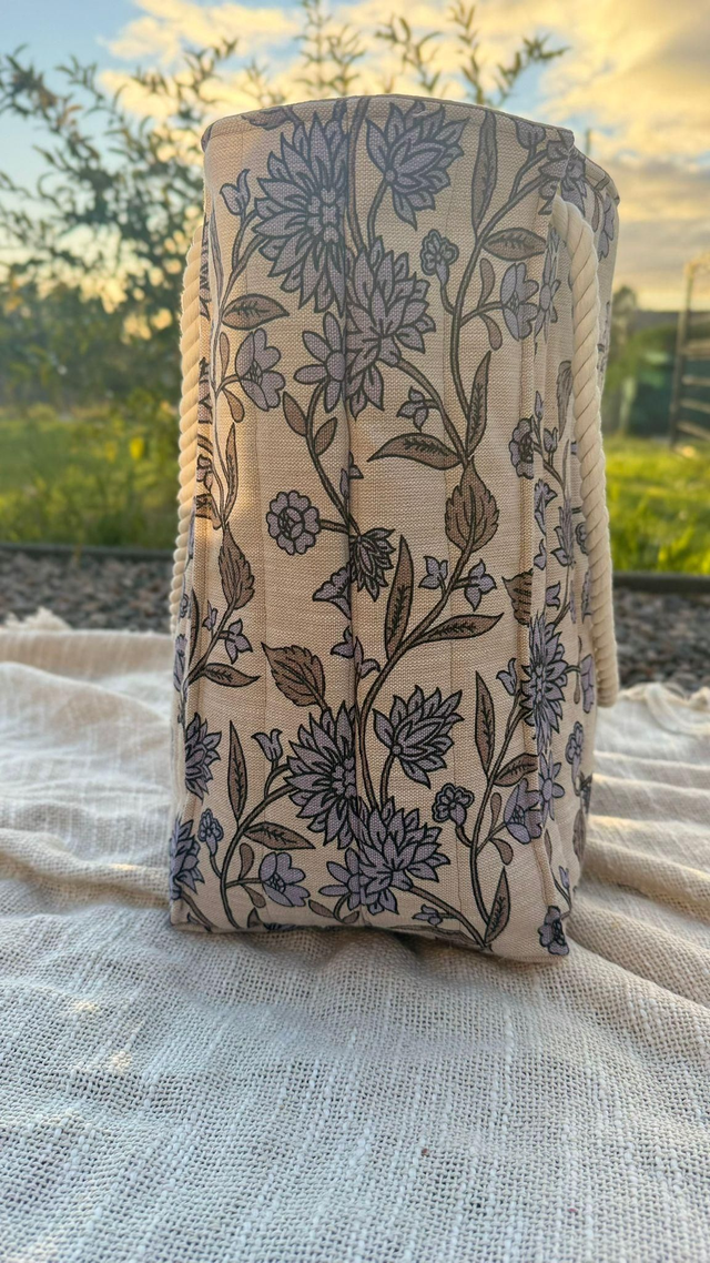 Sac cabas FLEUR MAUVE