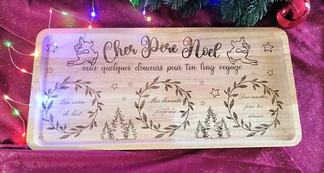 PLATEAU OFFRANDES PERE NOEL
