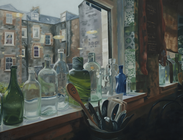 Original Oil Painting - Little Potting Shed Cafe, Oban