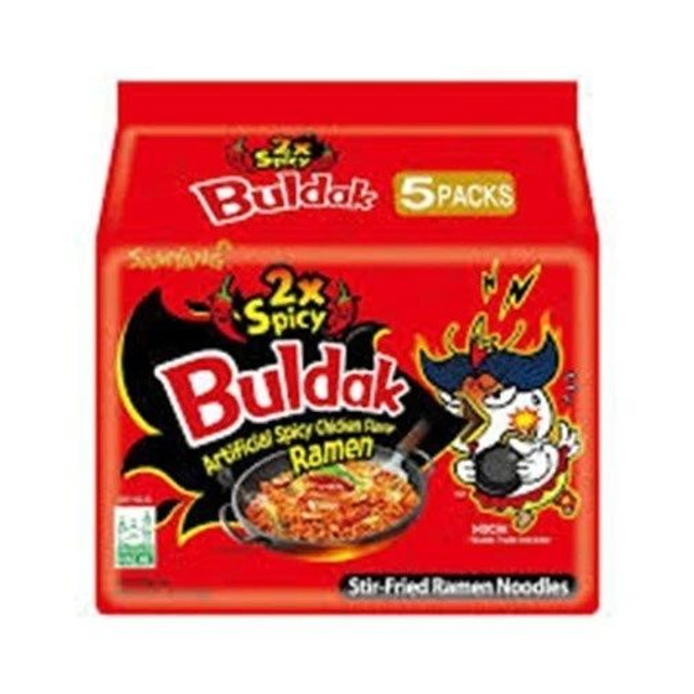 Samyang Buldak Noodles Hot Chicken 2x scharf 5er Pack (5 x 140g)