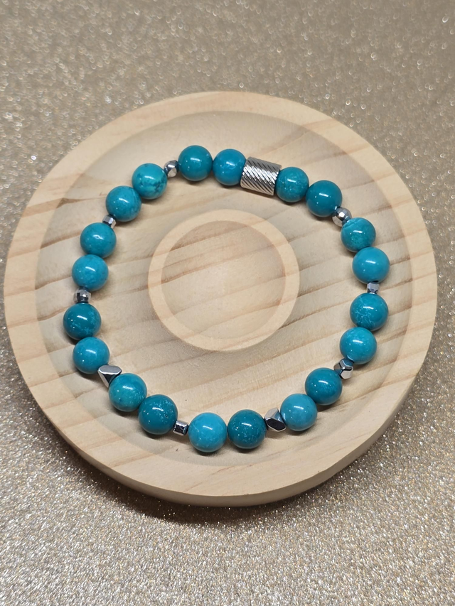 Bracelet Turquoise de Chine en 0,8 cm