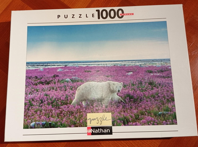 Puzzle Nathan 1000 pièces ours blanc