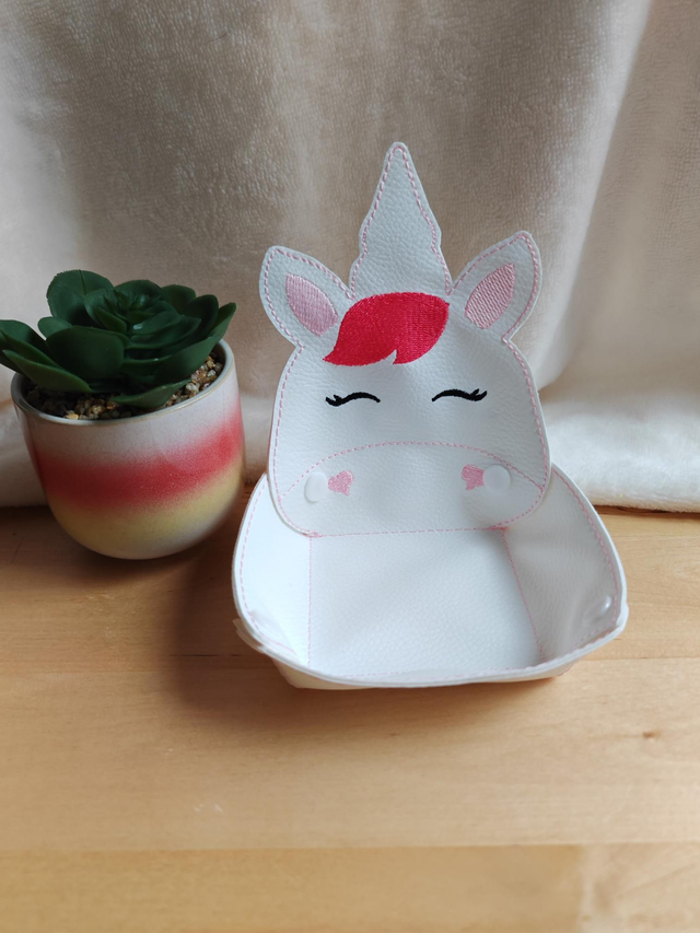 Panière licorne blanche