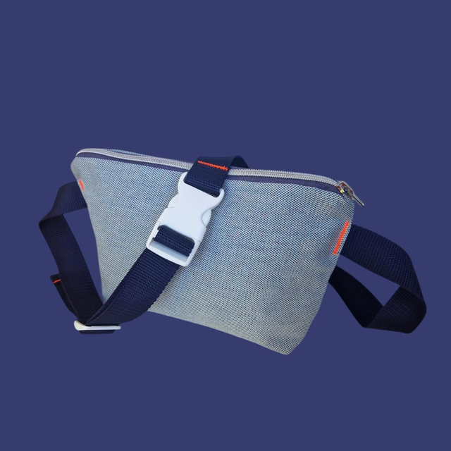 Crossbody Hip Bag Blue 