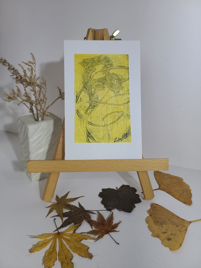 Carte végétale fait main