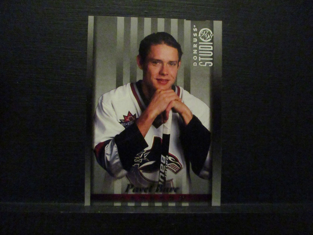 Pavel Bure - NFL 1997 Donruss Studio Ice Hockey Original Trading Card #14