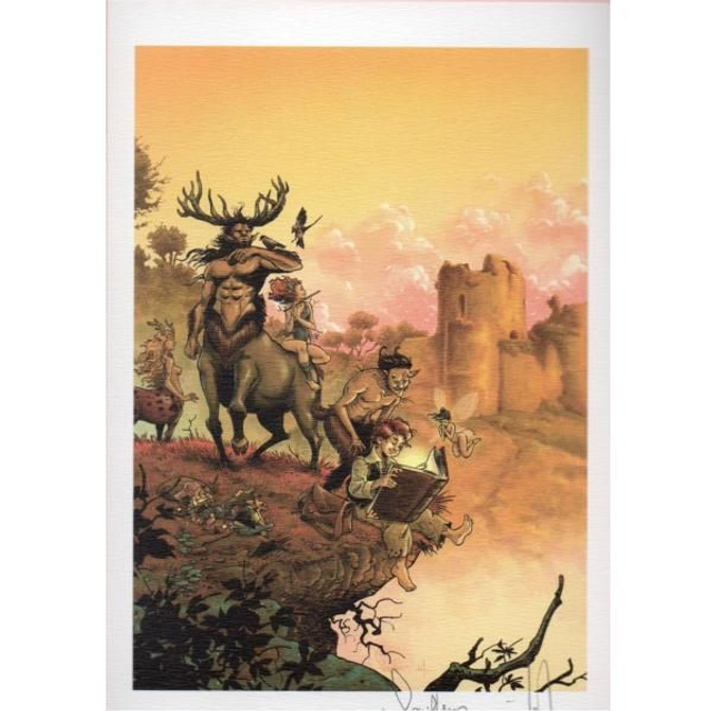 Affiche Conches 2015 : Ex-libris Mika &amp; Ludo Souillard numéroté &amp; signé A5