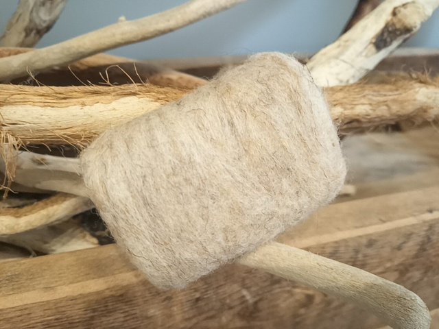 Savon au lait d&#039;ânesse Bio feutré en laine de mouton