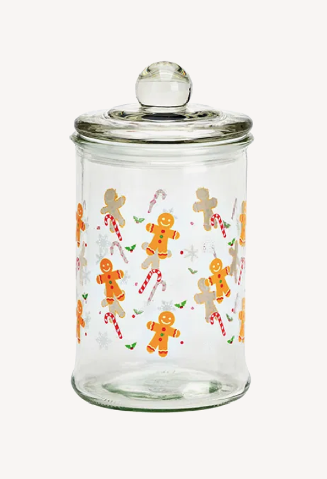 Voorraadpot gingerbread van glas transparant, 600ml