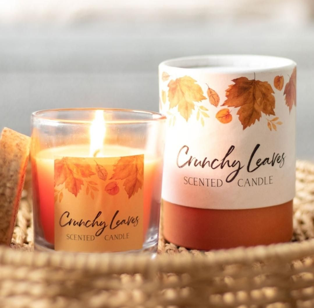 Crunchy Leaves Autumn Candle

