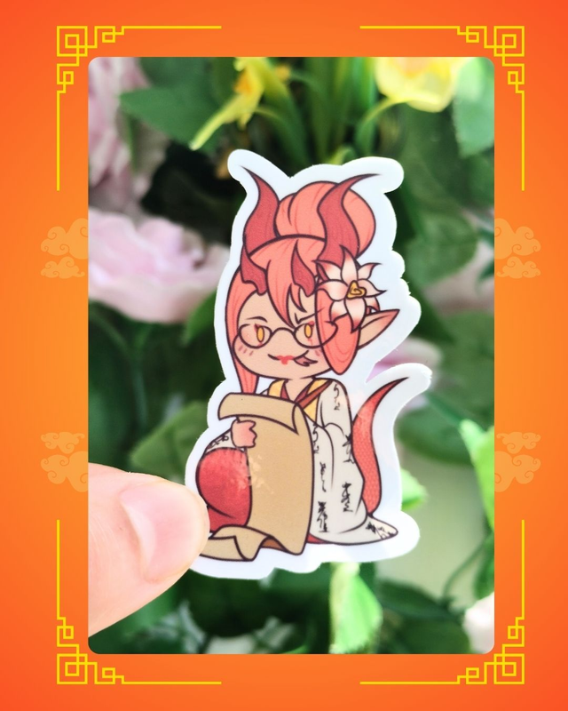 Autocollant - Serpent chibi