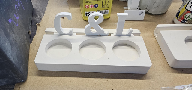 Support bougeoir chiffre/lettre