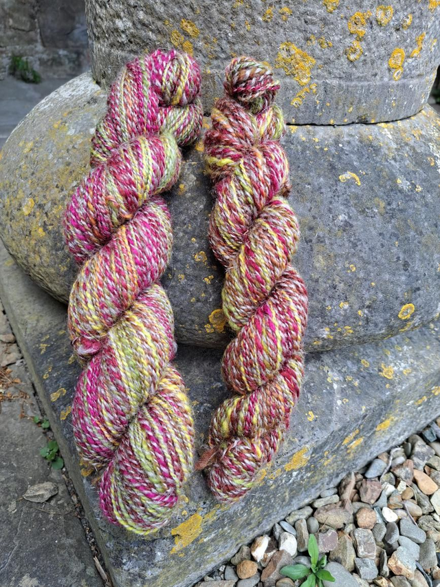 Handspun sparkly merino
