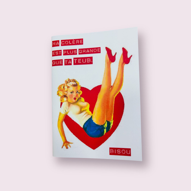 Petit carnet Ma colère est plus grande que ta teub