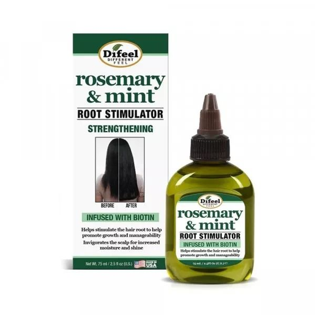 Difeel: Rosemary Mint Strengthening Root Stimulator 75ML 7.1oz