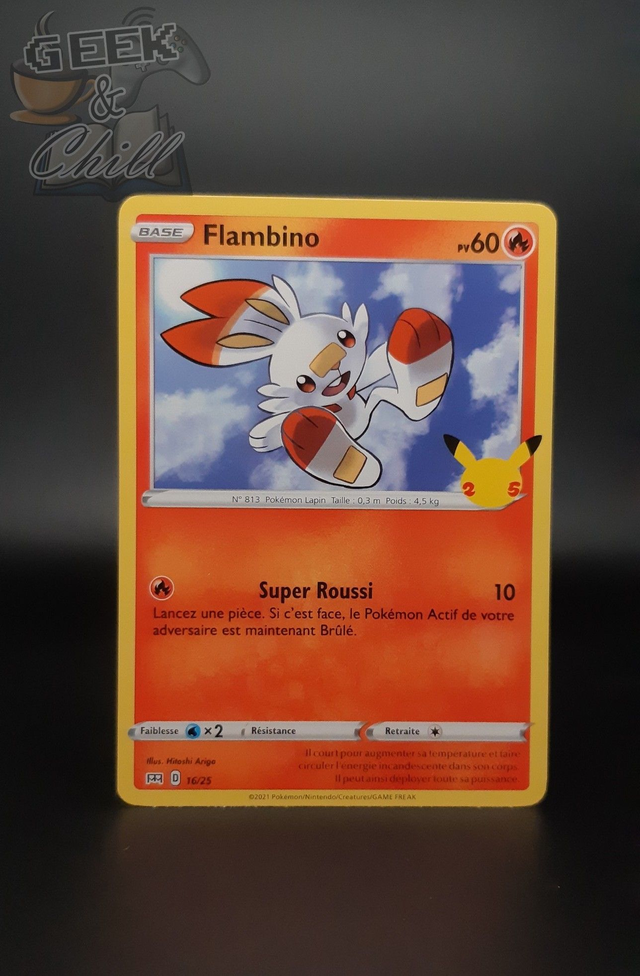 Carte Pokémon - 25th Anniversaire - Promo McDo 2021 - Flambino
