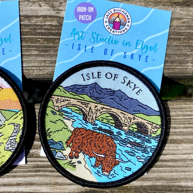 Sligachan Isle of Skye iron-on patch