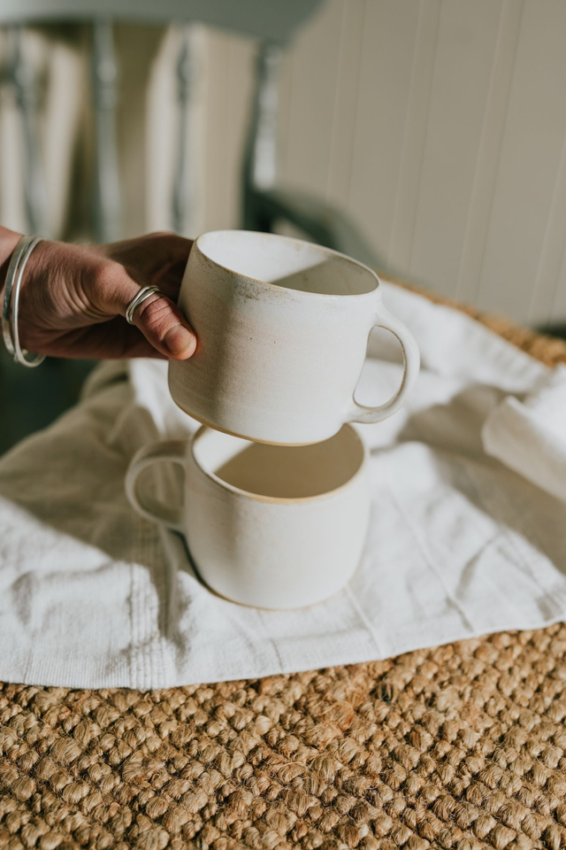 Large coffee mug | Pearl