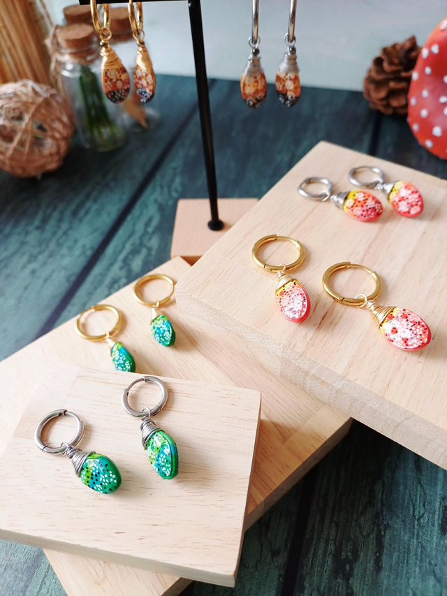 &quot;Équinoxe&quot; Magie d&#039;automne argentées - boucles d&#039;oreilles graines de potimarron 