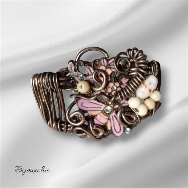 Bracelet manchette Sépia 