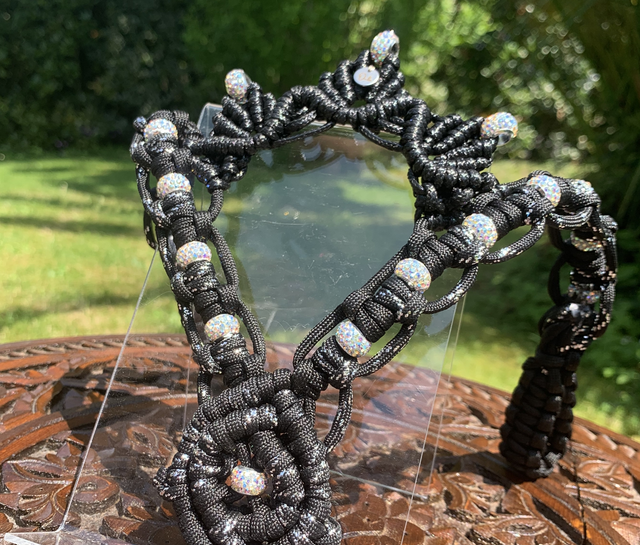 Headband PRESTIGE Black and Silver taille Poney/cob/full