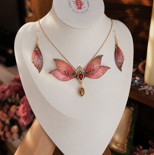 Prêteresse rouge - parure 
