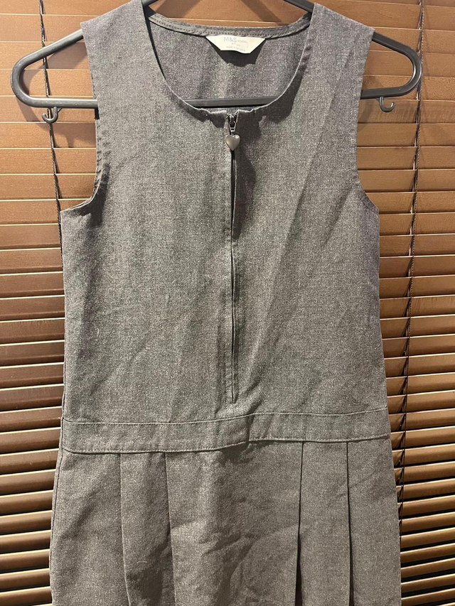 Girls Grey Pinafore Dress - Various Sizes Available