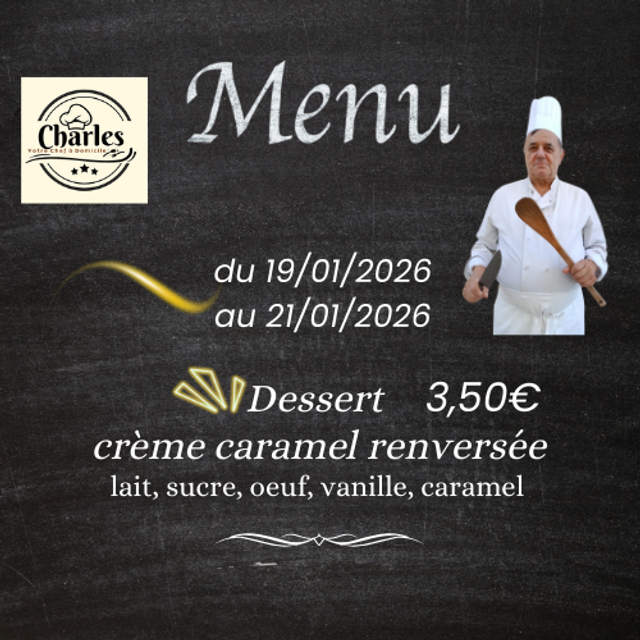 Crème renversée caramel – Pour 1 personne