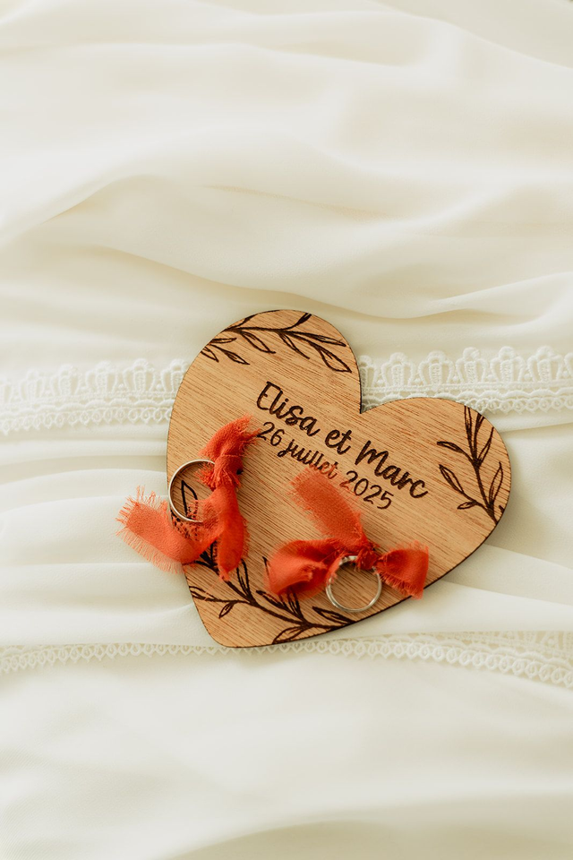 🎨 Porte alliance - Cœur Romantique