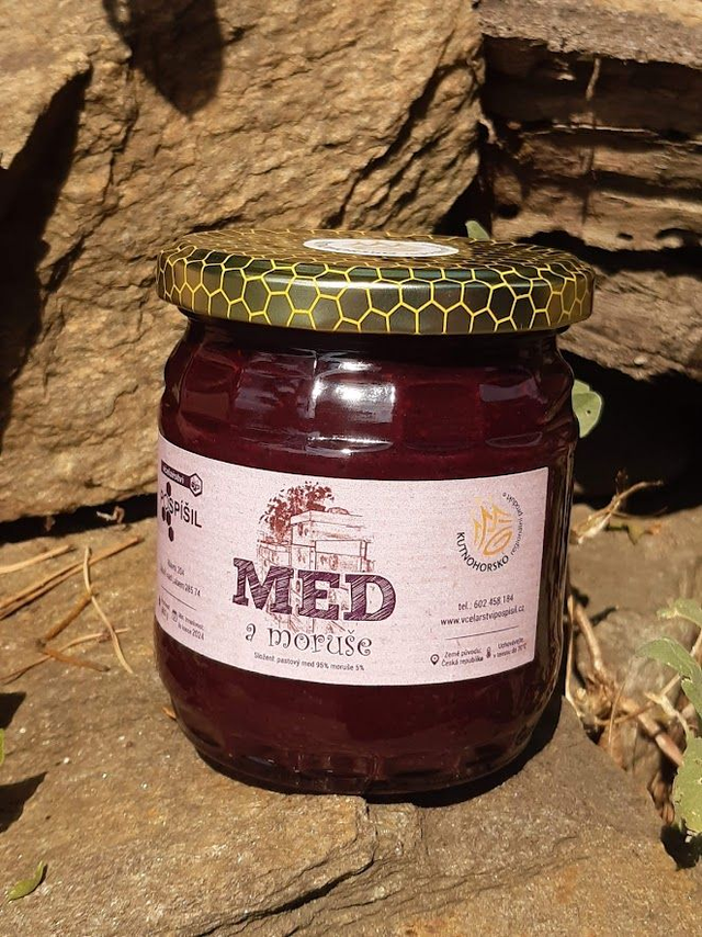 Med a moruše - pastový med s moruší černou 500g