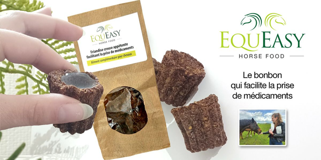 ! BIENTOT DISPONIBLE ! EquEasy - Friandise facilitant la prise de médicaments pour chevaux