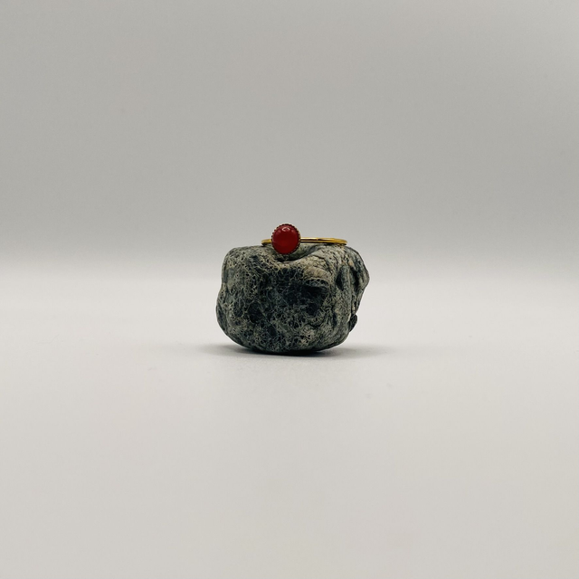 Bague Thelma - agate rouge