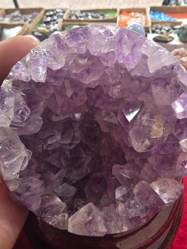 Amethyst geode sphere
