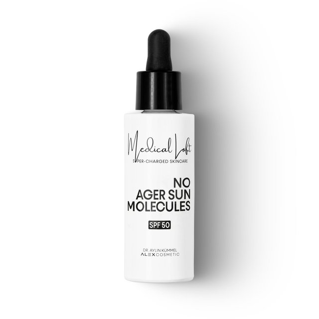 Alex NO AGER SUN MOLECULES SPF50  Innovatives Anti-Aging-Fluid zum Schutz vor lichtbedingter, vorzeitiger Hautalterung