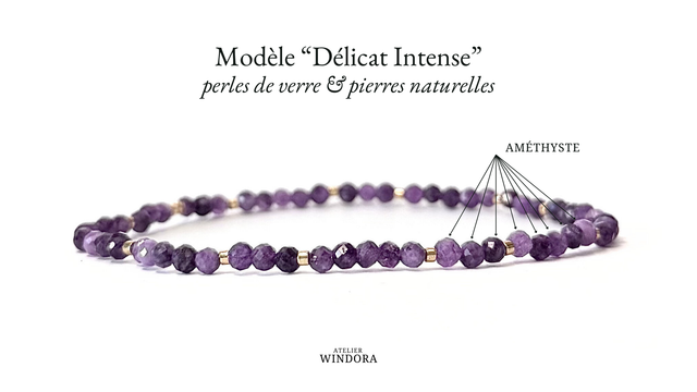 Bracelet | Améthyste - Délicat Intense