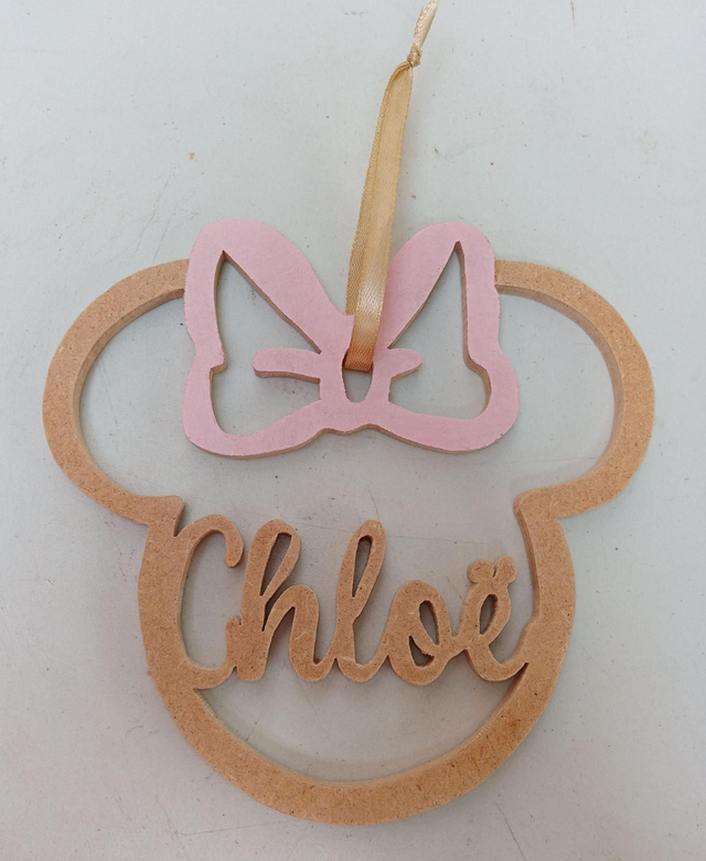 Couronne Minnie personnalisable