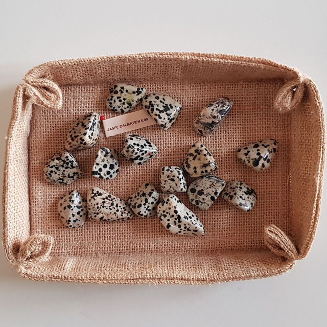Jaspe Dalmatien / pierre semi-précieuse