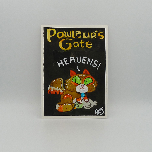 Original Art - PAWldur's Gate Kira - 14x20,5cm - only one available    