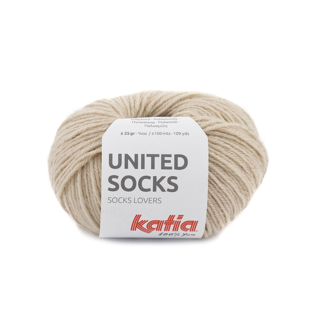Katia United Socks Beige 4 X2
