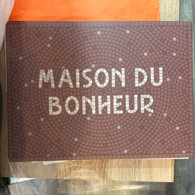 Set de table maison du bonheur 