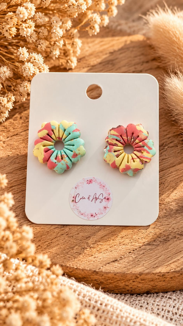 Pampilles "Fleur Pop Éclat"