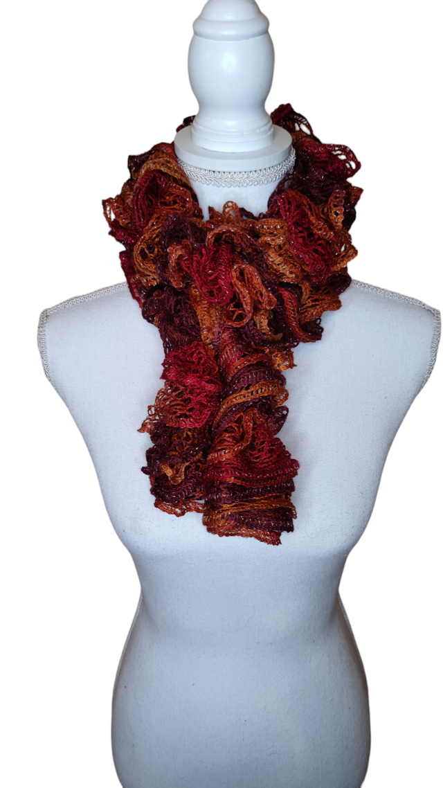 Écharpe dégradé rouge/orange