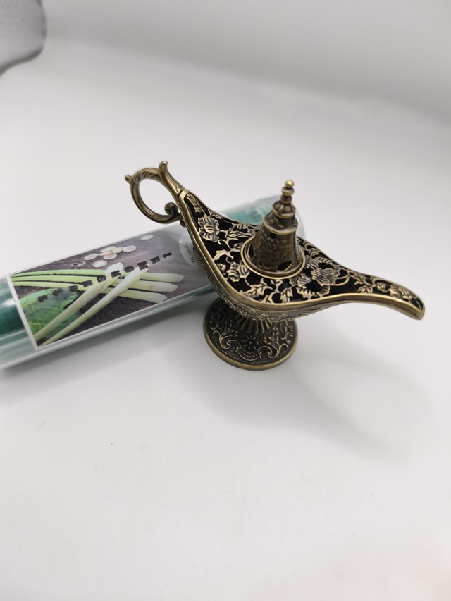 Brûle encens lampe d'Aladdin encens patchouli 