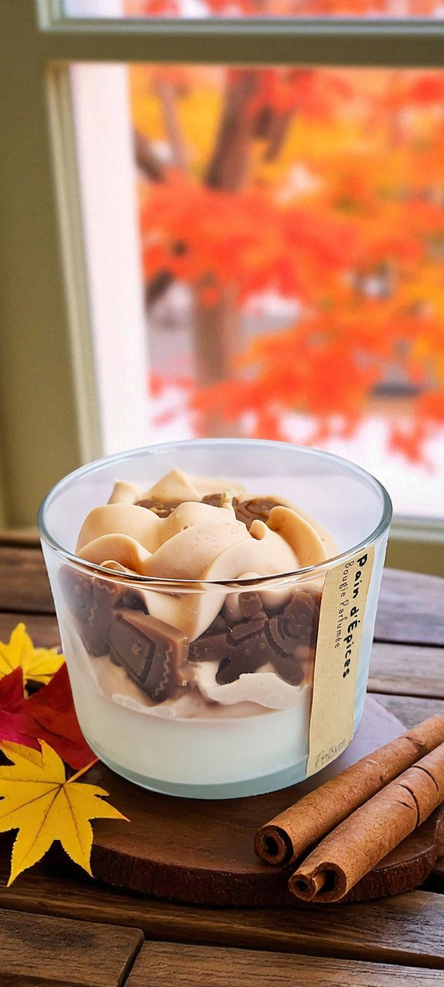 ✨ Bougie parfumée chantilly Pain d’Épices ✨