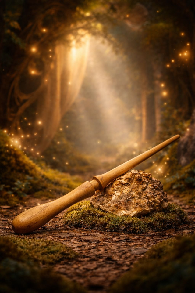 Zauberstab: Schlichter Zauberstab "Die Lanze" 