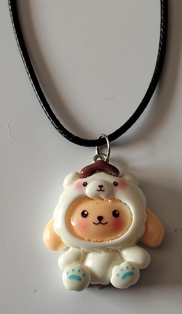 Sanrio Pompompurin Bear Necklace.