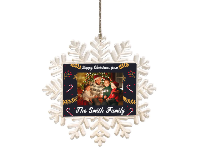 Personalised Snowflake Decoration - Frame