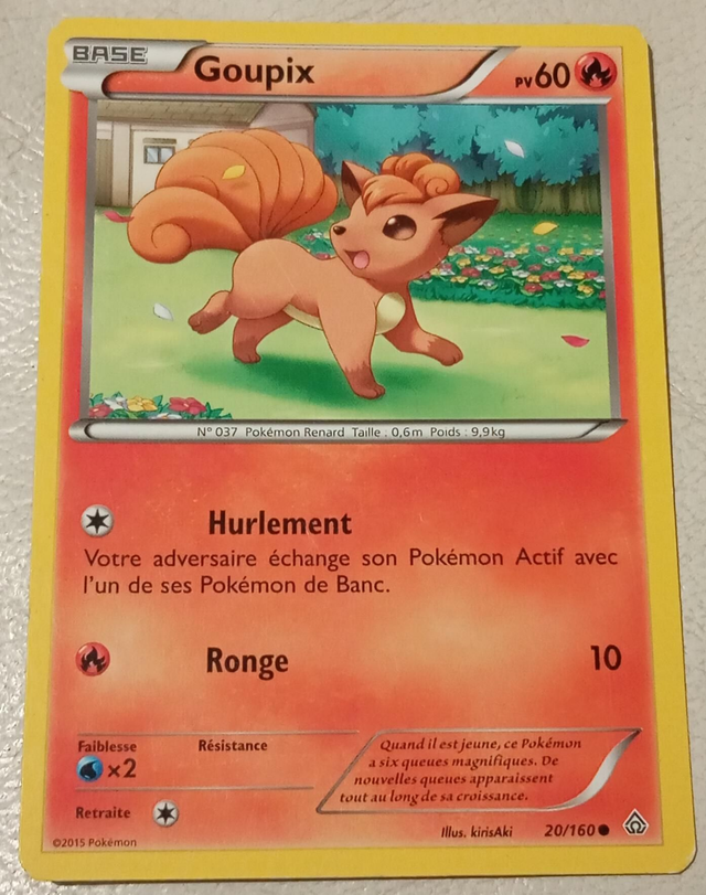 Carte pokémon Goupix